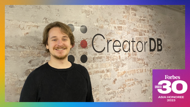 CreatorDB’s Clayton Jacobs Showcases Taiwan’s Potential with Inclusion in Forbes 30 Under 30 Asia