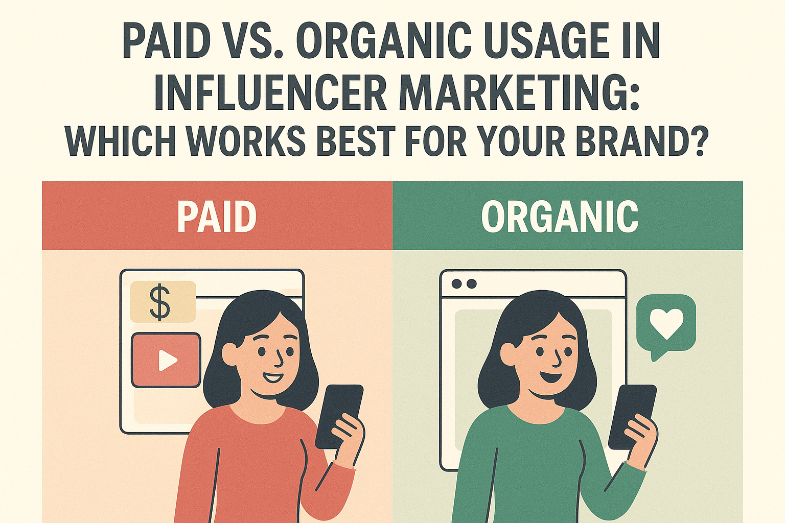 Paid vs Organic Usage in Influencer Marketing: Which Works Best for Your Brand?
