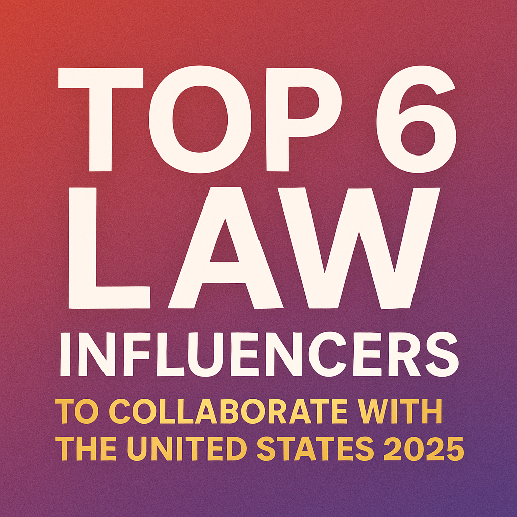 Top 6 Law Education Influencers to Collaborate with in the United States in 2025