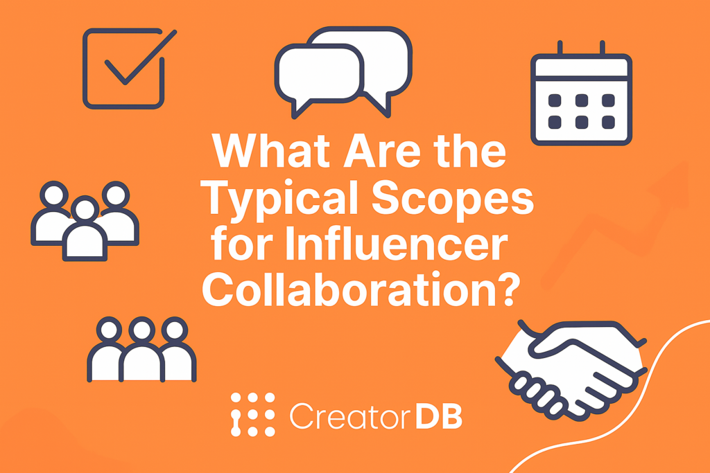 What are the typical scores for influencer collaboration?